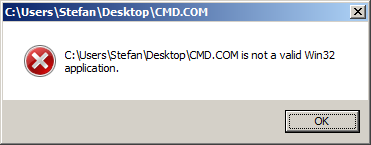 [Screen shot of message box from module loader on Windows 7]