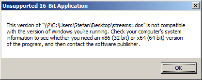 [Screen shot of message box from module loader on Windows 7]